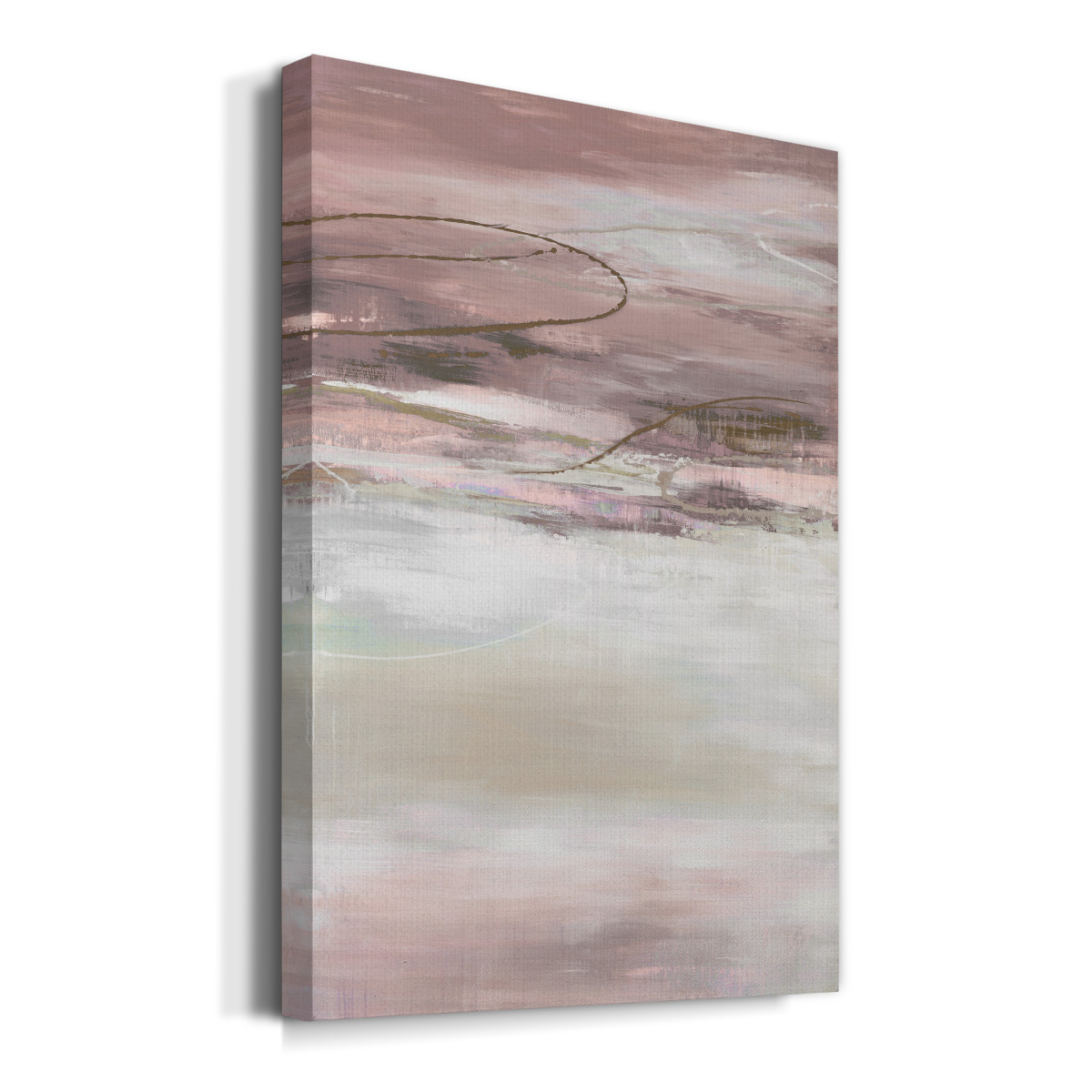 Geo Cache in Pale Premium Gallery Wrapped Canvas - Ready to Hang