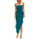 thumbnail image 1 of Vestido PRETTYGARDEN Largo Azul Lago Sin Tirantes con Volantes - Talla L, 1 of 8