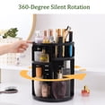 thumbnail image 2 of Caja de almacenamiento de maquillaje Irfora Estante de almacenamiento de maquillaje de gran capacidad, particiones giratorias de 360 grados, tocador ajustable, lavabo, almacenamiento clasificado Irfora Caja de almacenamiento de maquillaje, 2 of 7