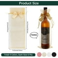 thumbnail image 2 of 24Pcs 4 Colors Organza Wine Storage Drawstring Bags for Valentine Birthday Wedding Party Wrapping Rectangle Mixed Color 36.5x14x0.6cm 6pcs/color, 2 of 5