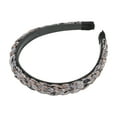 thumbnail image 4 of Unique Bargains 1 Pc Headband Cable Knit Hair Accessories for Women Brown Gray, 4 of 5