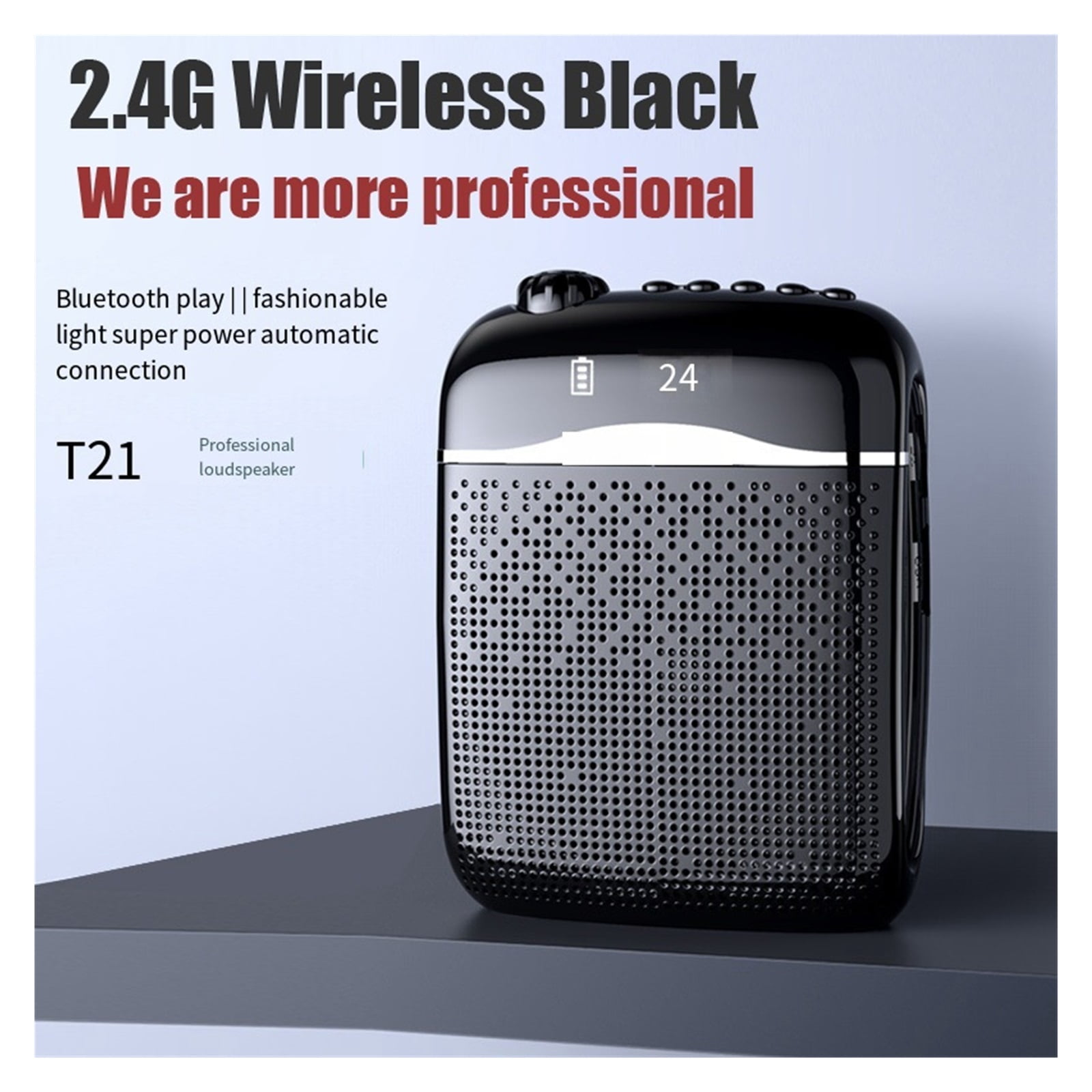 Wired/2.4G Wireless Voice Amplifiers Microphone 5.0 Speaker Teacher School Tour Guide 20W Portable FM Radio Megaphones ,Powerful Voice Amplifier