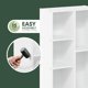 thumbnail image 4 of Estante Abierto de 5 Cubos sin Ensamblaje de Herramientas, Blanco, 4 of 8