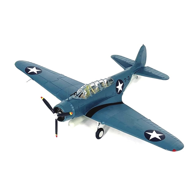 GUYUTING Modèle Réduit d'Avion Bomber USA Navy WWII TD Devastator 1:72, Décoration de Collection, Cadeau Parfait avec Support