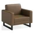 thumbnail image 2 of Safco Mirella Adult Lounge Chair, Brown with Black Metal Legs, 2 of 5