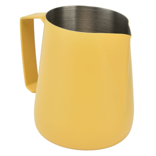 Jarra para Espumar Leche, Taza Con forma de Tambor de Boca Puntiaguda para Mácina de Café, Taza de Café Con Leche Espesada, Taza de Tambor, Jarras Para Espumar Leche