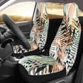 thumbnail image 4 of ZNDUO Tropical Psychedelic Plants Pattern Car Seat Covers, Breathable Polyester Universal Seat Covers for Cars, 2PCS Car Seat Covers Front Seats Only, 4 of 8