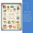 thumbnail image 5 of 2026 Bucket List Calendar, 9x12 inch Wall Planner, Monthly Art Motivational Home & Office Gift for Friends, 5 of 8