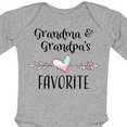 thumbnail image 4 of Inktastic Grandma and Grandpas Favorite- Heart Grandchild Boys or Girls Long Sleeve Baby Bodysuit, 4 of 5