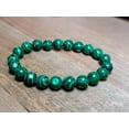 thumbnail image 2 of LB Diamond, Malachite Healing Crystal Bracelet, Copper, 8 mm, 2 of 5