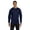 NAVY, variant on Mens 5.2 oz. ComfortSoft Cotton Long-Sleeve T-Shirt 5286 (10 PACK)