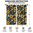 thumbnail image 2 of Blackout Kids Curtains,DarkBlue Sunflower Bee Pattern Childrens Insulated Curtains Set Of 2,Bedroom Essentials,Toddler Room Decor 42"x84", 2 of 5
