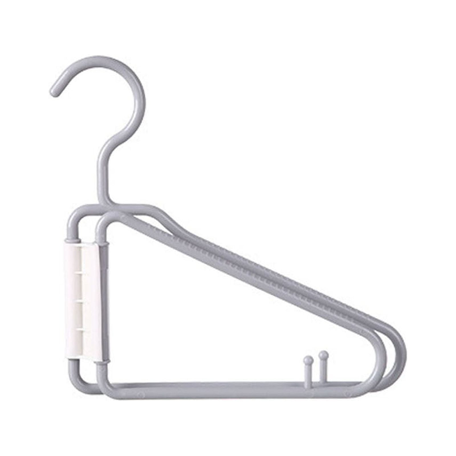 15PCS Foldable Plastic Clothes Hanger - Portable Folding Clothes Hanger for Travel, Folding Hangers Space Saving