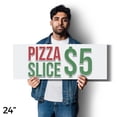 thumbnail image 4 of Pizza Slice $5 Vinyl Decal 5 Pack of 24 Inch x 9 Inch Weatherproof Heavy-Duty Adhesive Backing | Premium Ingredients, Quick Service, Delicious Meals | Made in USA, 4 of 6