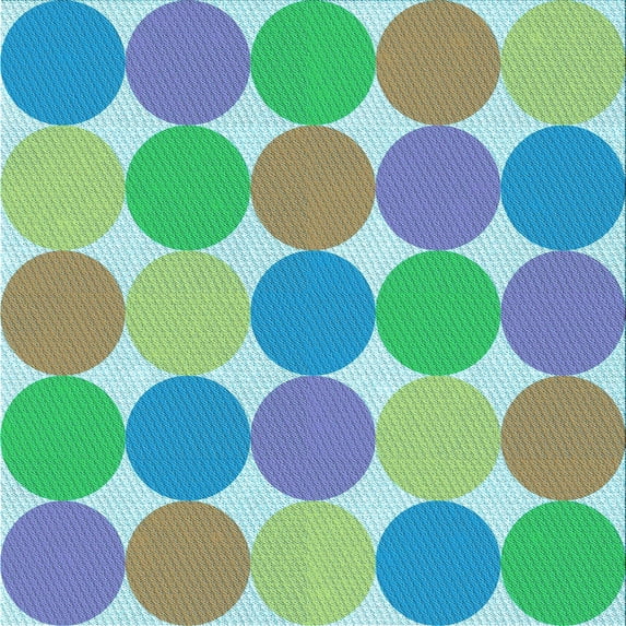 Ahgly Company Indoor Square Patterned Dragon Green Area Rugs, 4' Square