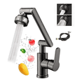 thumbnail image 1 of Grifo Abs Cocina Acero Inoxidable Mezcladora Fregadero 1080°  Xtellar Gris Oscuro Cromado, 1 of 3