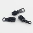 thumbnail image 1 of Leekayer 10 piezas n.° 5 deslizadores de cremallera negros, reparación de cremalleras de plástico, reemplazo de cremalleras para bolsas de papelería, cremalleras de chaquetas de plástico Leekayer, 1 of 6