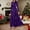 Purple, variant on Christmas Long Maxi Dresses for Women V Neck Long Sleeve A line Dress Elegant Floral Print Floor Length Dress for Holiday Party