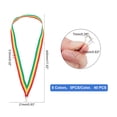 40Pcs 8 Style Polyester Ribbon Medal Strap with Iron Clasp Mixed Color ...
