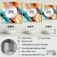 thumbnail image 4 of Designart "Feathered Spectrum" Abstract Multicolor Large Square Mirror - Square Bedroom Mirror Printed Wall Decor - Modern Square Printed Wall Mirror Art, 4 of 5