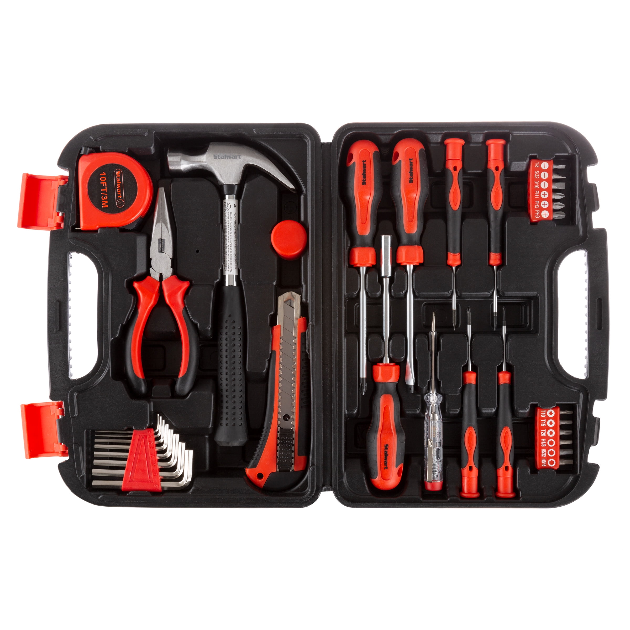 33 Piece Tool Kit with Carrying CaseHeat Treated Steel Essential Basic