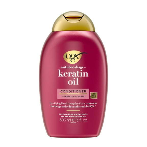 OGX Anti-Breakage   Keratin Oil Fortifying Anti-Frizz, Shine Enhancing Daily Conditioner, 13 fl oz
