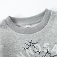 thumbnail image 3 of Boys Gray Sweatshirts 100% Cotton Fall Winter Clothes Long Sleeve Shirts 2T T-rex (198-2), 3 of 5