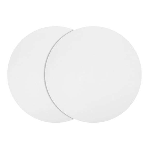 2pcs Silicone Microwave Mat, 12 Inch Heat Resistant Oven Mat, Multi-Purpose Hot Pad (White)