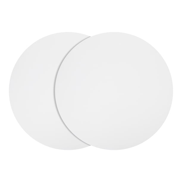 2 piezas de tapete de silicona para microondas, tapete resistente al calor de 12 pulgadas, almohadilla multiusos (blanca)
