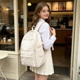thumbnail image 6 of Teen Girls Backpack For School Floral Print Lightweight Large Capacity Campus Backpack Comfort Shoulder Strap For Daily School Use, 6 of 6