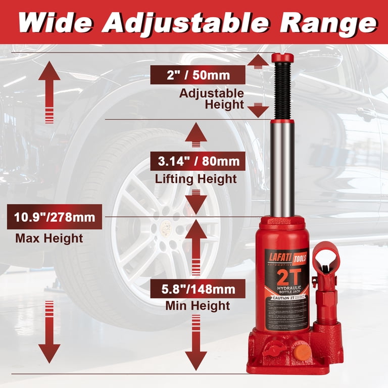 Lafati 2-Ton Hydraulic Bottle Jack for Car Repair photo 3
