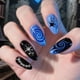 thumbnail image 4 of Juego de 3 placas para estampar uñas con diseños de luna, estrellas, rayos, planetas y cielo nocturno galáctico., 4 of 7