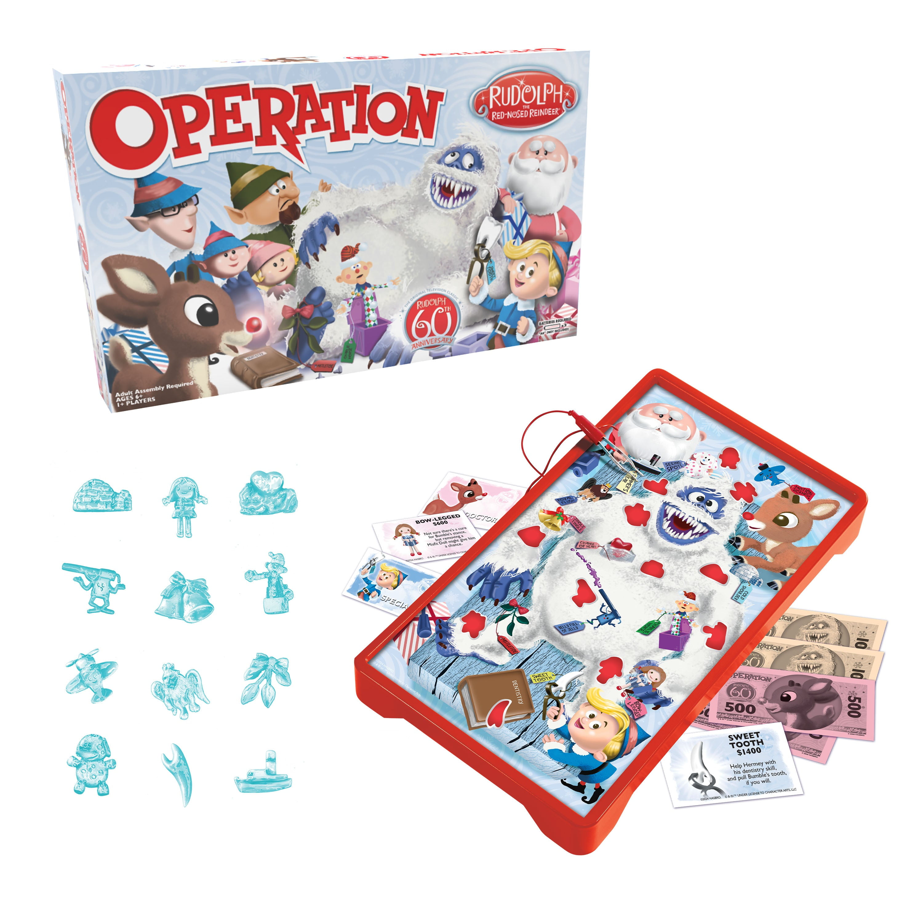 Operation® Rudolph The Red Nosed Reindeer 60th Anniversary Board Game, by USAopoly