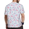 thumbnail image 2 of Wukai Flamingo and Pineapple Print Men's Short-Sleeved Mesh T-Shirt,Quick-Dry Short Sleeve Workout T-Shirt-3X-Large, 2 of 8