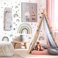thumbnail image 4 of Cartoon Rainbow Star Wall Stickers For Baby Room Kids Room Girls Bedroom Wall Removable PVC Wall Decals For Home Decoration, 4 of 6