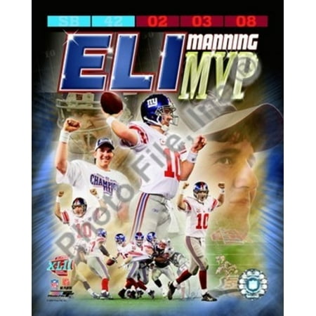 - Eli Manning SuperBowl XLII MVP Portrait Plus Sports Photo