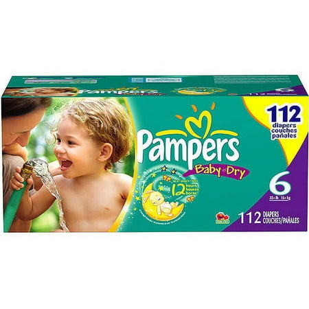 Pampers - Baby Dry Diapers (Choose Your Size)