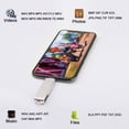 thumbnail image 4 of 1 unidad flash USB 3 en 1 para coche, unidad flash USB de alta capacidad, electrónica Rojo Verde, 4 of 5