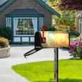 thumbnail image 6 of Glowing Lights and Swirls Mailbox Covers Magnetic Post Box Cover Wraps Standard Size 25.5"x21" Waterproof Home Garden Yard Outside Decor, 6 of 9