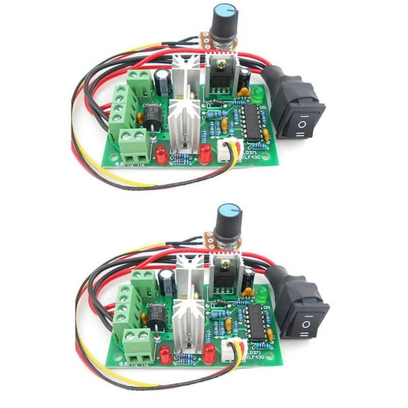 2X PWM DC Motor Speed Controller Switch DC 20A Current Regulator 10-60V PWM DC Controller 150W 12V 24V 36V 48V