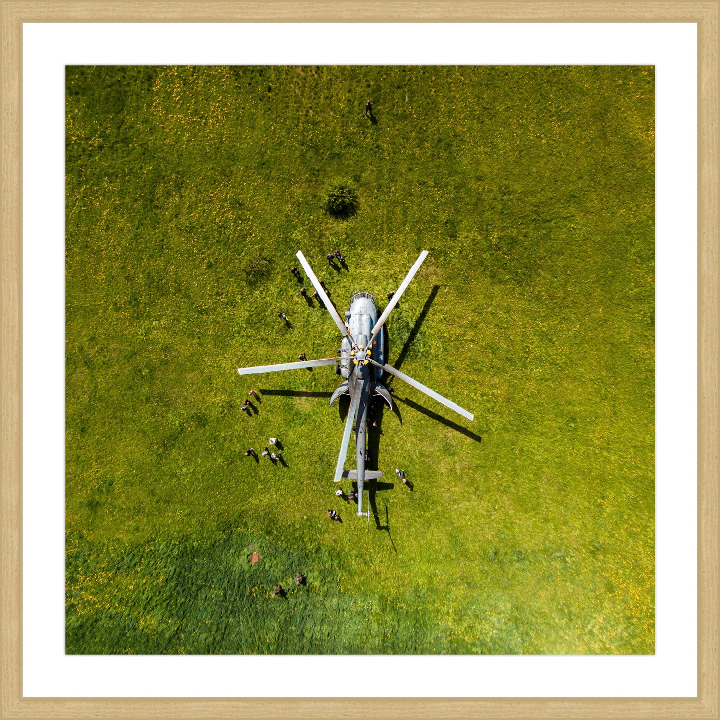 "Helicopter" by Karolis Janulis Framed Painting Print