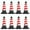 70cm Red, variant on Mohsoe 28-Inch Heavy-Duty Traffic Cones | with Reflective Strips, Stackable PVC Safety Cones (Set of 8, Green)