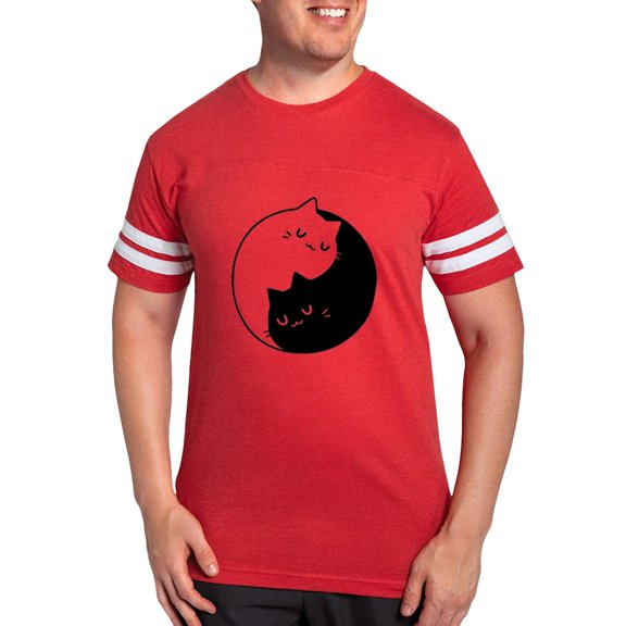 CafePress - Cat Pun T Shirts Men's Football T Shirt - Mens Football Shirt