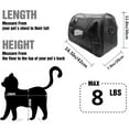 thumbnail image 2 of ZaneSun Cat Carrier,Soft-Sided Pet Travel Carrier for Cats,Dogs Puppy Comfort Portable Foldable Pet Bag Airline Approved(black), 2 of 6
