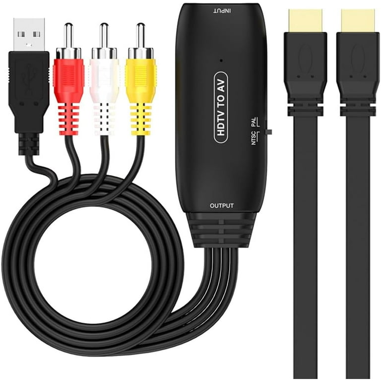 KOMI HDMI to RCA Converter, HDMI to RCA Cable, HDMI to AV Adapter