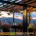 thumbnail image 4 of HOODINK 2 Pack Solar Hanging Lanterns Outdoor, Waterproof Aluminum LED Solar Lights with 4 Panels, 3000K Warm White for Yard, 4 of 10