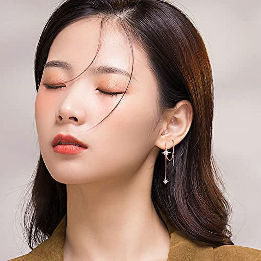 Titanium Flat Back Surgical Stainl Steel Stud Earrings For Women Men,Birthstone Stud Earrings Hypoallergenic D Ble Side 5A Cubic Zirconia Studs Jewelry 6Mm[o1476]