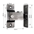 thumbnail image 1 of Stainless Steel Door Latch 90 Degree Door Buckle Security Sliding Chain Locks, 1 of 3