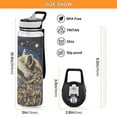 thumbnail image 3 of Raccoon Space Universe Sports Water Bottle Portable Travel Mug 32oz BPA Free Leak Proof Straw Transparent Tritan for Gym Yoga Cycling Camping, 3 of 7