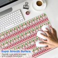 thumbnail image 4 of Long Mouse Pads for Desk,White Christmas Folk Pattern Desk Mats on Top Of Desks, Desk Mouse Pad Extra Large with 3mm Non-Slip Base and Stitched Edge for Gaming,Office,Work,Home 31.5x15.7in, 4 of 5